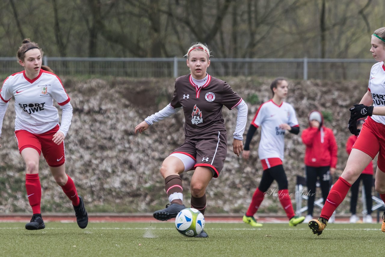 Bild 128 - B-Juniorinnen Walddoerfer - St.Pauli : Ergebnis: 4:1